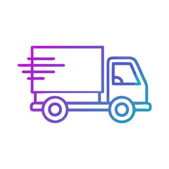 shipping and delivery icon, shipping and delivery vector icon, shipping and delivery flat illustration.

