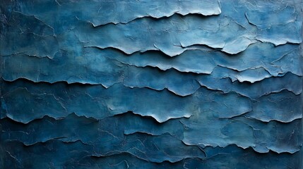 Blue Textured Paper or Concrete Wall Background with Dark Tones