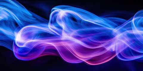 Blue and purple smokey line