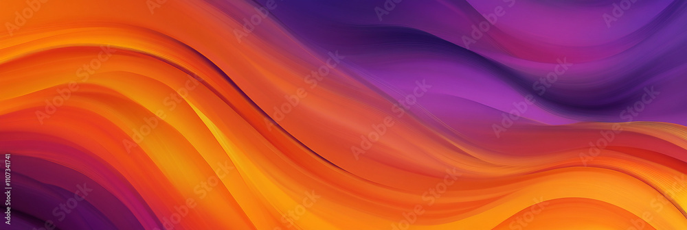 Poster colorful abstract waves create a vibrant background design