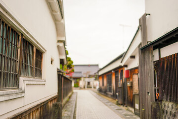 和風の趣を感じる石畳の街並み