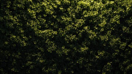 Dense foliage background of small leaves.