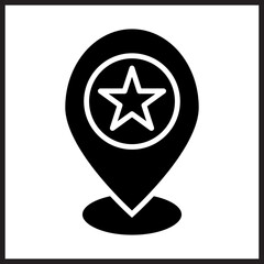 Starred Location icon Design