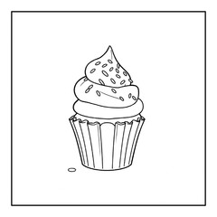 About Bold and Easy Dessert Coloring Pages Graphic
