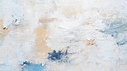 Obraz premium White distressed stained off-white canvas, wall texture background