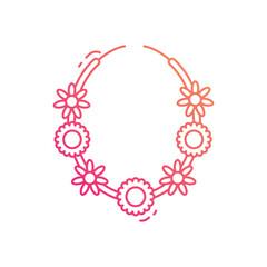 Flower Garlands vector icon