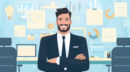 Visual Representation and Detailed Guide on Successful Job Interview Techniques and Tips.