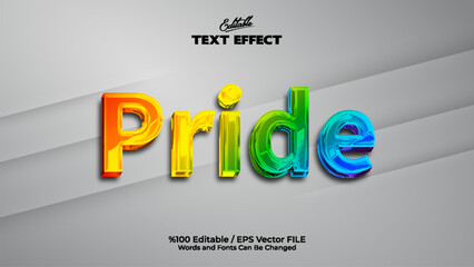 Colorful Style Editable Pride Text Effect