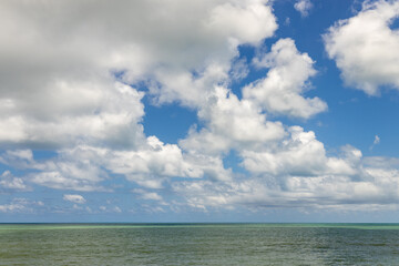 Obraz premium Tropical landscape. Caribbean island on a sunny day.