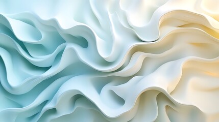 Fototapeta premium Conceptual digital art flowing textures & soft palette