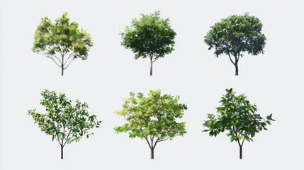 Exploring diverse tree species in nature botanical showcase outdoor environment natural beauty