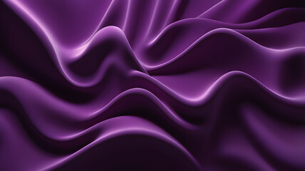 Obraz premium Purple satin fabric backdrop with a soft, flowing wave pattern