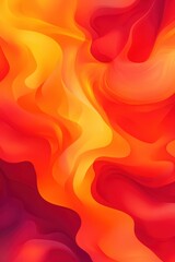 Vibrant abstract pattern featuring swirling shades of red, orange, and yellow, evoking warmth and energy.
