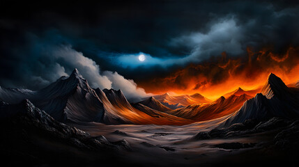 Vulkanische Landschaft