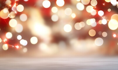 A radiant abstract design of red and orange glitter bokeh, intricate clusters of light particles glowing with warmth