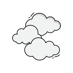 Clouds vector icon