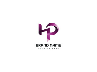 Fototapeta premium H P colour logo for a brand