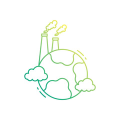 Pollution vector icon