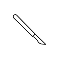 Scalpel icon Simple thin line flat symbol