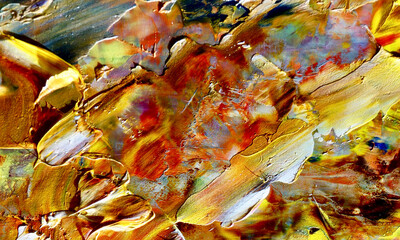 Abstract art background . Hand painting artwork on canvas .