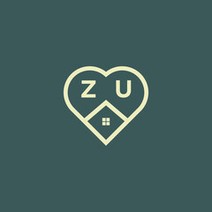 Obraz premium initial letter real estate logo design stock vector