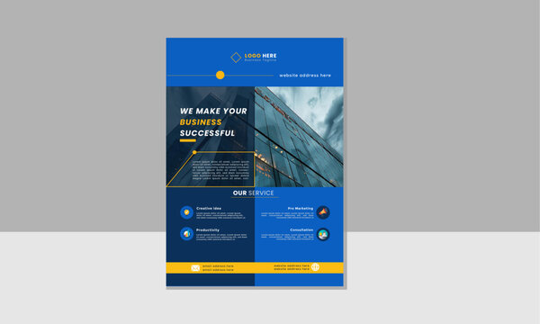 Corporate business flyer Business flyer template