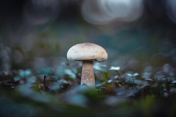 Abstract Macro Image of Mushroom Background