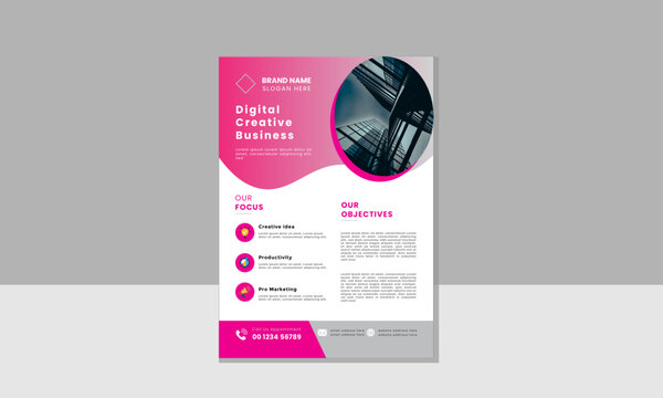 Corporate business flyer Business flyer template