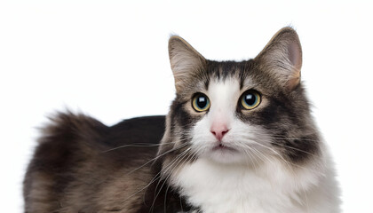 Fototapeta premium Japanese Bobtail cat. isolated