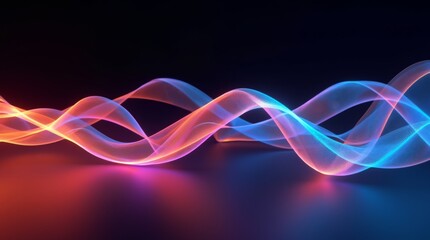 Fototapeta premium Waves of Light: A Symphony of Colors