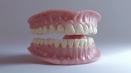 Obraz premium dental implant 3D model. generative 