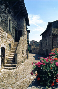 Perouges, medieval village in France