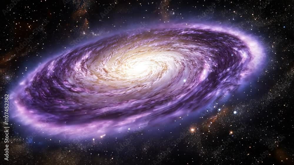 Wall mural animation of beautiful space background. outer space universe view.