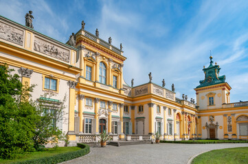 The Baroque Royal Palace in Wilanów, Masovian Voivodeship, Poland	
