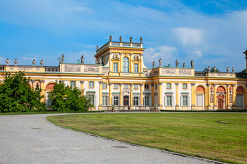 The Baroque Royal Palace in Wilanów, Masovian Voivodeship, Poland