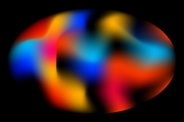 Abstract wave colorful glowing light mesh gradient background wallpaper template