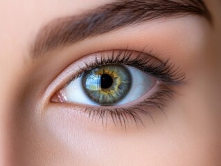 Fototapeta premium Blue Human Eye Close-Up