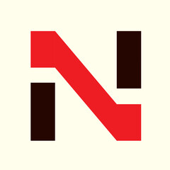 set of Abstract letter N logo design. modern creative logotype monogram icon design inspiration.