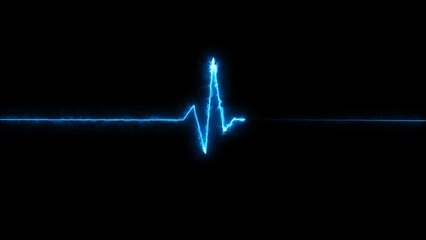 Heartbeat pulse signal icon illustration.