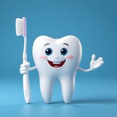 Healthy Tooth Smiling With Dental Care