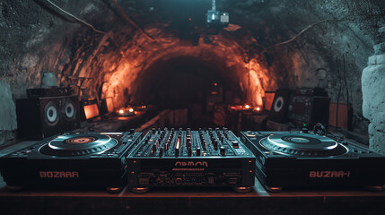 Dark techno bunker