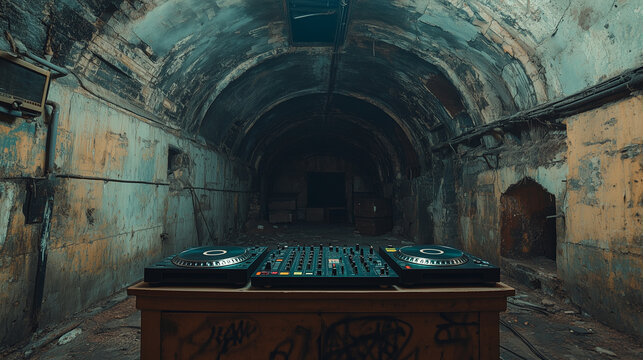 Dark techno bunker
