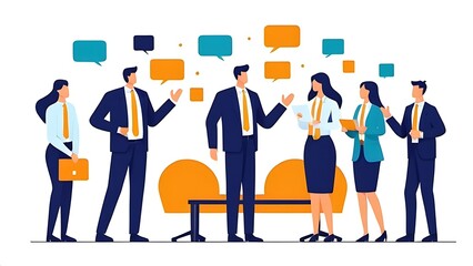 Internal communication, communicate within office, organization or company strategy, internal job, connection or community, work networking concept, business people colleague communicate to success.