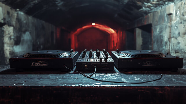 Dark techno bunker