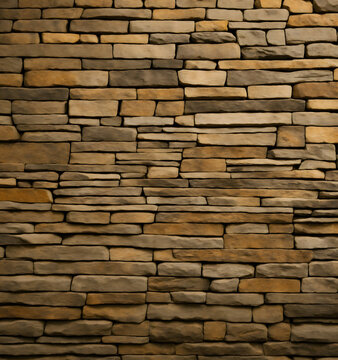 Natural Stone Wall Texture with Earthy Brown Tones