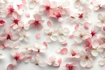 Pink and White Flowers