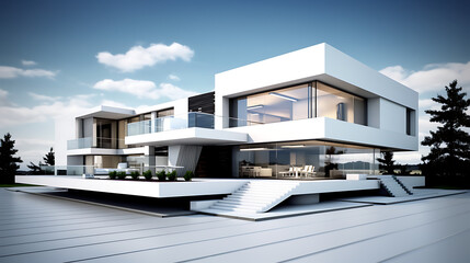 modern apartment house