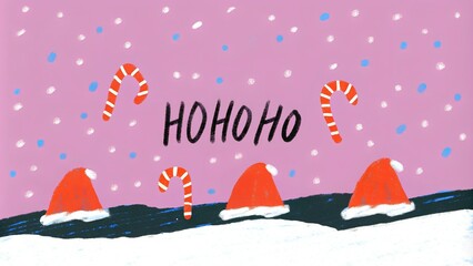 Hand-Drawn Christmas Doodle Set | Festive Black and White Holiday Illustrations Featuring Santa, Snowman, Gifts, Trees and More