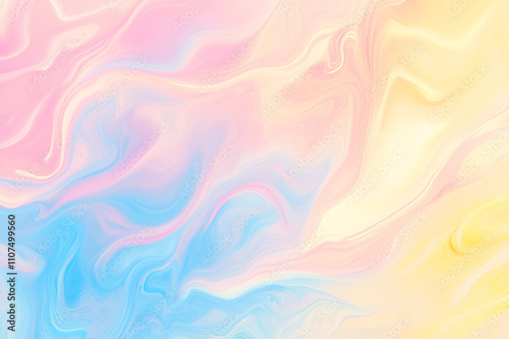Wall mural a soft pastel gradient background with gentle shades of pink, blue, and yellow. the gradient should 