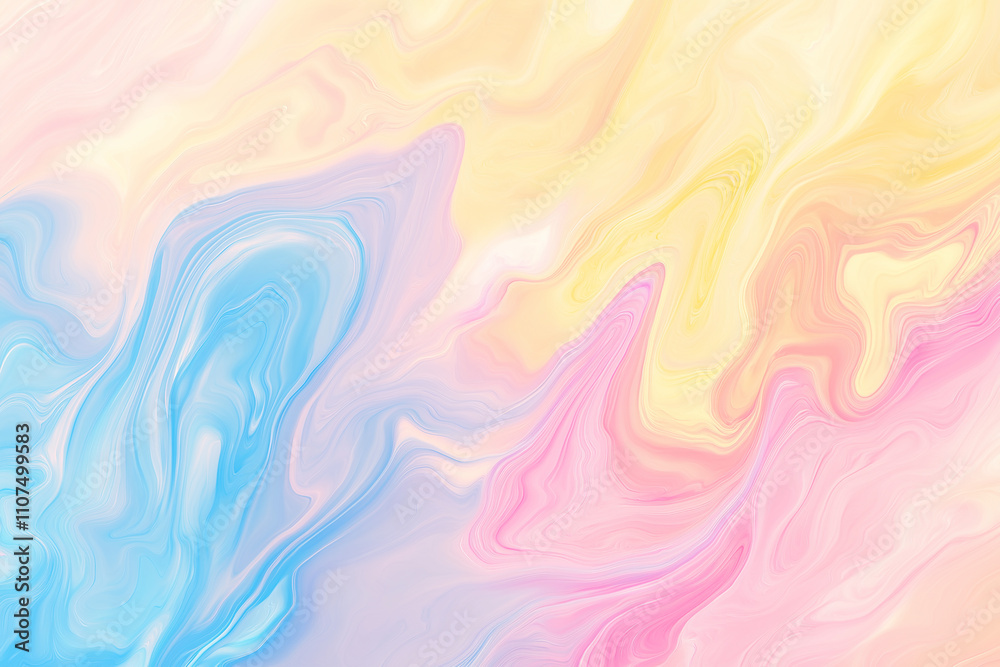 Wall mural a soft pastel gradient background with gentle shades of pink, blue, and yellow. the gradient should 